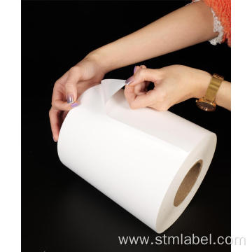 Bright White PE Water Based Adhesive PET Liner